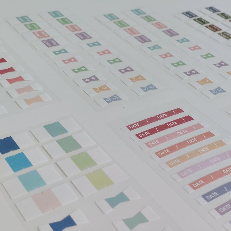 6 Pcs Monthly Tabs Monthly Calendar Stickers for for Planners