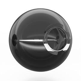 KastLite 12" Smoke Acrylic Lamp Post Globe | Smooth Textured with 4-5/8" Custom Neck | Manufactured in the USA