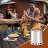 Table Fire Pit with Stand, Low Smoke Mini Fire Pit