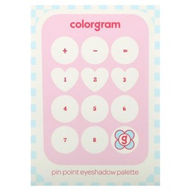 Colorgram Pin Point Eyeshadow Palette, 02 Pink + Mauve = Love, 0.34 oz (9.9 g)