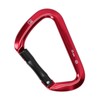 D shape Carabiner Climbing Buckle 25KN Lateral Tension Straight Opening