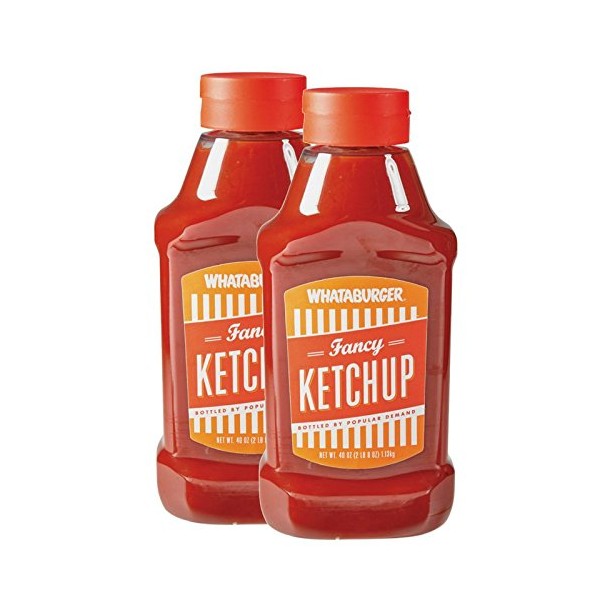 (2-PACK) Whataburger Texas Size Fancy Ketchup - 40oz Bottle