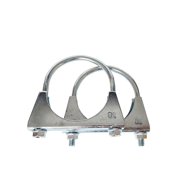 Heavy Duty U-Bolt Muffler Exhaust Clamps for 70mm Diameter Tail