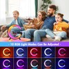 Bedside Lamp with Wireless Charger, Intelligent LED Table Lamp, Atmosphere
