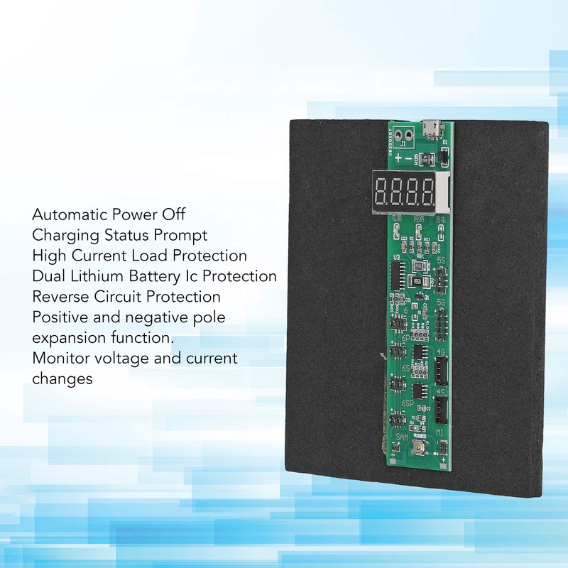 Battery Activation Board Charging Module Digital Display Auto Power Off
