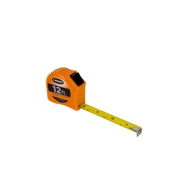 Keson PGT181012V Short Tape Measure with Nylon Coated Steel Blade and Toggle Lock (Graduations: 1/10, 1/100 & ft., in., 1/8), 5/8-Inch by 12-Foot