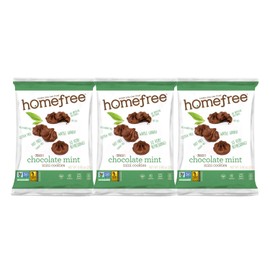 Homefree Treats You Can Trust Gluten Free Mini Cookies, Single Serve, Chocolate Mint, 0.95 Ounce (Pack of 30)