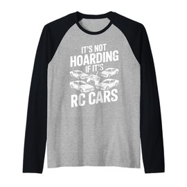 RC Car Art for Men Women Kids Remote Control RC Car Lovers Raglan Baseball Tee