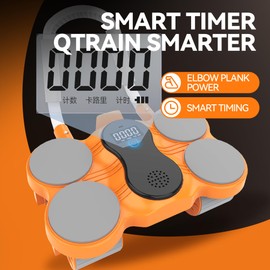 5-Wheel Ab Roller Pro: workout equipment ab roller, ab machine, ab roller wheel, ab wheel rollers with Smart Timer & Elbow Support