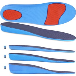 Ailaka Insoles Shoes Increase Height Insoles, 1.0 Inch Insoles to Increase Height Elastic Soft Breathable Replacement Insoles for Men Women