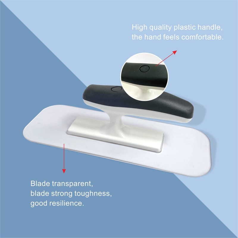 Hanroy Plastic Trowel with Black Comfortable Grip Handle, Includes 3.5"