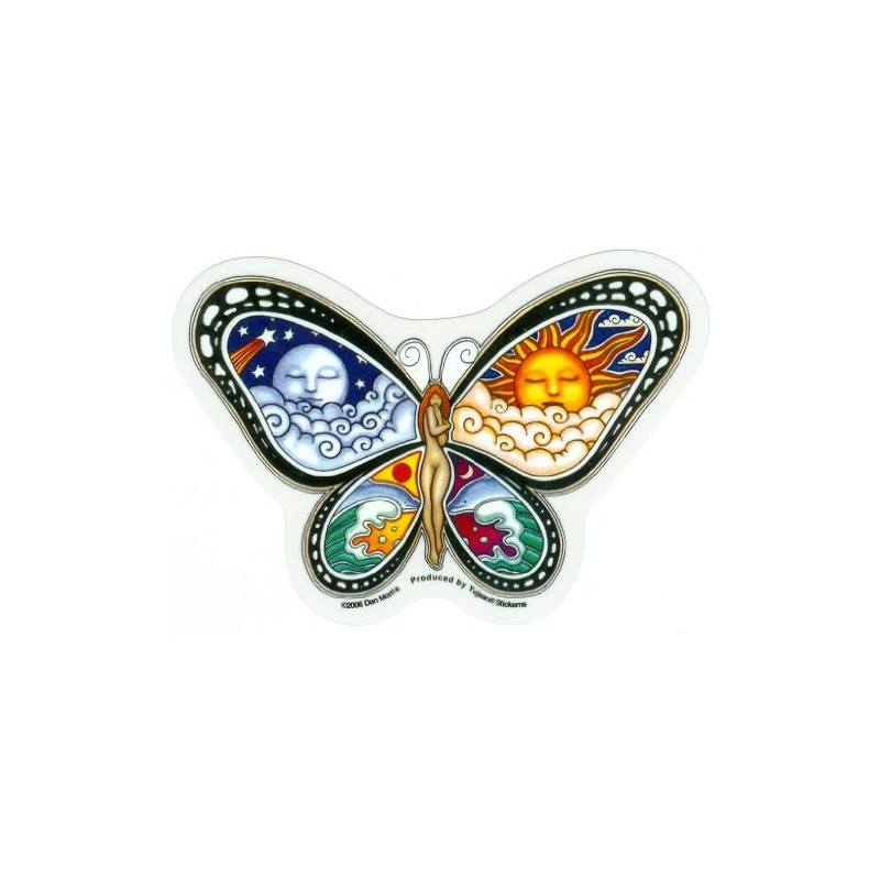 Nymph Butterfly By Dan Morris - Sticker / Decal