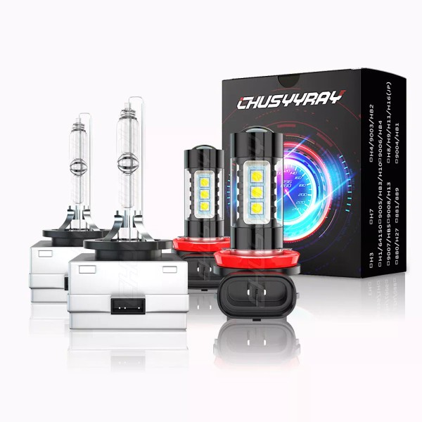 CHUSYYRAY For Chrysler 300 2011-2014 Front LED/HID Headlight Bulbs High/Low