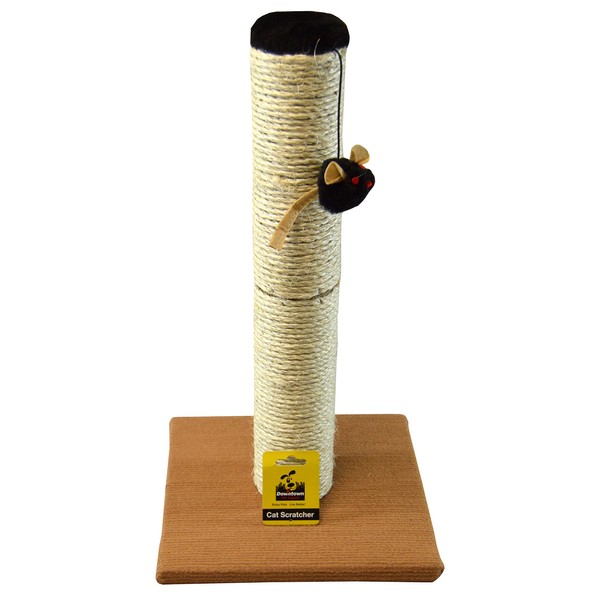 Downtown Pet Supply Deluxe Interactive Cat Scratching Sisal Posts Tree and Exerciser for Kitty, Interactive Cat Toys (Regular Post)
