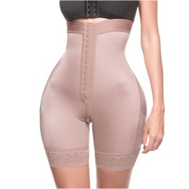 Sonryse TR72BF Calzones Fajas Colombianas Reductoras Moldeadoras Levanta Cola Chores para Mujer Women High Waisted Butt Lifting Shaper Shorts Cocoa S