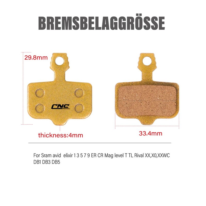 CNCLOL Brake Pads for Avid Elixir E1 E3 E5 E7