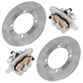 Celox For Yamaha Rhino 700 YXR700 4X4 2008-13 Rear Brake Caliper and Disc Rotor W/Pads