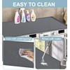 Silicone Washing Machine Drain Pan, 54"x27.5" 0.79" Raised Edge Mat,