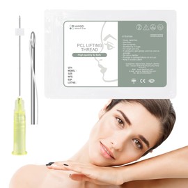 PCL Threads For Face Lift Mono Screw Type Face 20Pcs PCL Lifting Thread Tighten Skin Firming Produces Collagen (29G-50MM)
