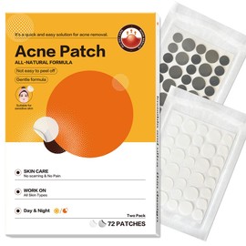 KAMLO Acne Patches - 72 pack hydrocolloid patches for all skin types - gentle and natural, clear and smooth skin.