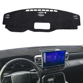 auovo Dashboard Cover Mat Compatible with Toyota Tundra 2022 2023 2024 Without HUD Anti-Slip Dash Cover Dash Carpet Cover Sunshield Protector