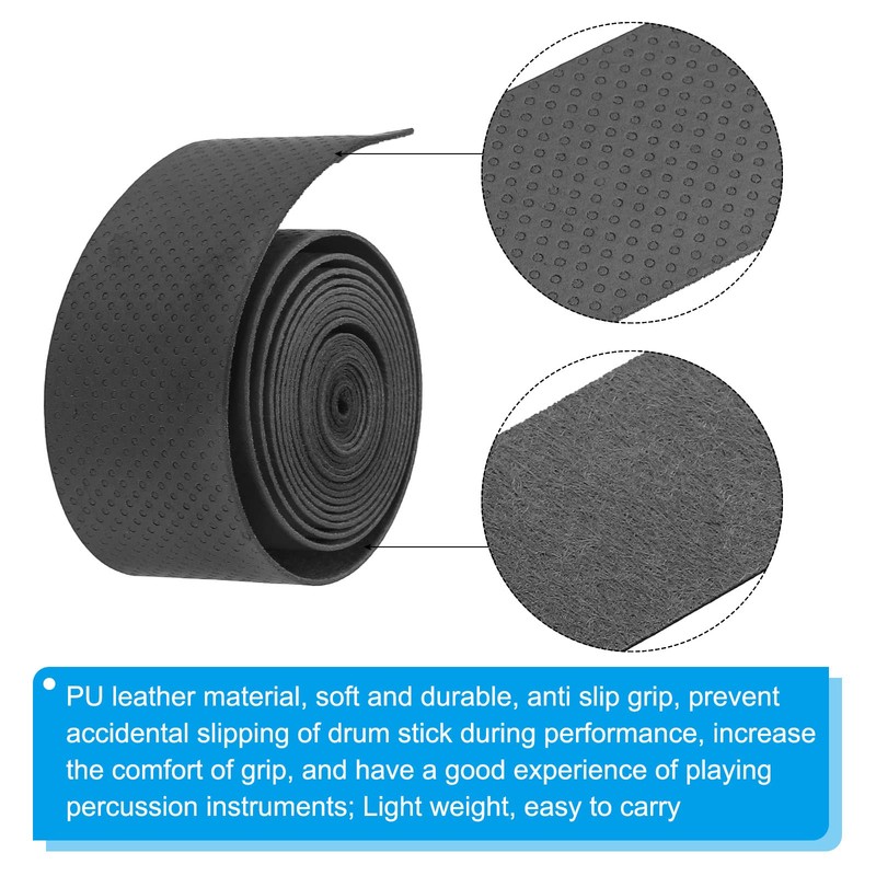 PATIKIL Drumstick Tape Drumstick Grip Bug Wrap Anti-Slip 2pcs 25mm