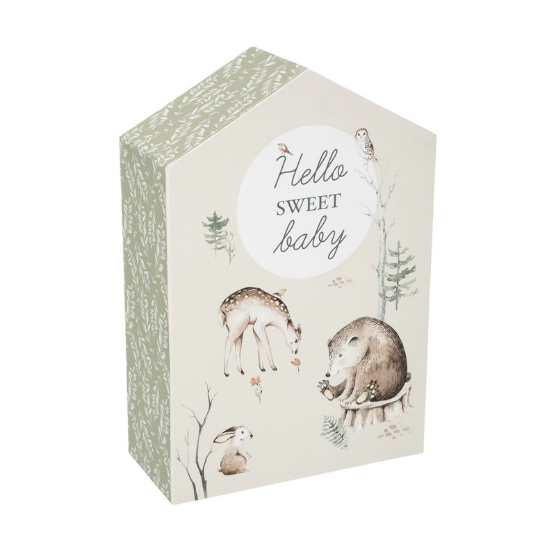 ATMOSPHERA CREATEUR D'INTERIEUR Birth Gift Box Forest Atmosphera, Cardboard, Multicolored,