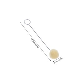 DOITOOL 25pcs Wool Ball Brush Daubers Dye Fabric Medium Felt Dauber Wool Applicator Dauber Brush Dauber’s Swabs Wool Felt Brush Balls Craft Wool Woolen Small Wool Dauber Shape Beige