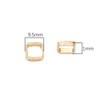 18K Real Gold Plated Non-Tarnish Double Hole Linking Rings 9.5x9.5mm