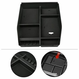 RAGBUSCLE Center Console Organizer for 2007-2014 Compatible with Chevy Silverado Compatible with GMC Sierra Tahoe Suburban Yukon/XL, GM Vehicles Accessories OEM - 19166288-Compatible with Ford F150