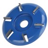 Wood Carving Disc Steel 6‑Teeth Milling Cutter Woodworking Tool Angle