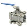 DAN SPEED NPT 3-Piece Stainless Steel SS304 Ball Valve, Industrial