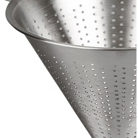 Space Home - Pointed Sieve Set - 3-Piece - 14 x 16 x 20 cm Diameter Stainless Steel