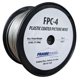 Vinyl-Coated Stainless Steel Picture Framing Wire, #4 | 125lbs. | 850ft.