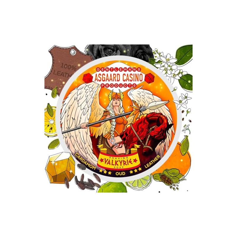 “VALKYRIE” (ASGAARD CASINO) ARTISAN SHAVING SOAP - MADE IN UK