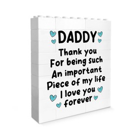 Red Ocean Daddy Gift Building Block Puzzle Gift Thank You Gifts For Him Daddy Fathers Day Birthday Present From Daughter Son Dad Presents From Baby Keepsake