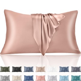 Warmstar 600 Thread Count Pillow Cases Queen Size Set of 2,100% Rayon Cooling Pillow Cases for Hot Sleepers,Soft Silky Breathable Envelope Pillowcases,Camel,20x30 Inches