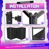 HECASA DJ Facade Booth Portable Event Cover Screen, Black Steel