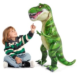 JOYIN T-Rex Dinosaurio Inflable de 37 Pulgadas, Dinosaurio Inflable Tyrannosaurus Rex Juguetes para Decoraciones de Fiesta de Piscina, Regalo de Cumpl