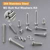 VGBUY 440pcs M3 Screw Assortment Kit, M3 Screws Bolts for
