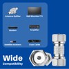 RFAdapter Male to Male Coax Connector, 2 Pack 75ohm F