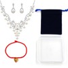 JunyiDIY Elegant Pearl Jewelry Set | 10mm White Plastic Pearl