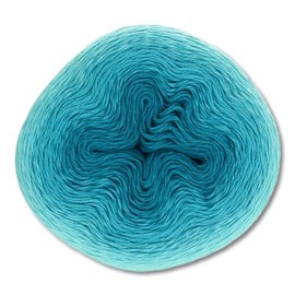 Frida's Wollhaus Scheepjes 215 g Whirl Ombré Bobbel Gradient Yarn 15 Colours (559 | Turquoise Turntable)