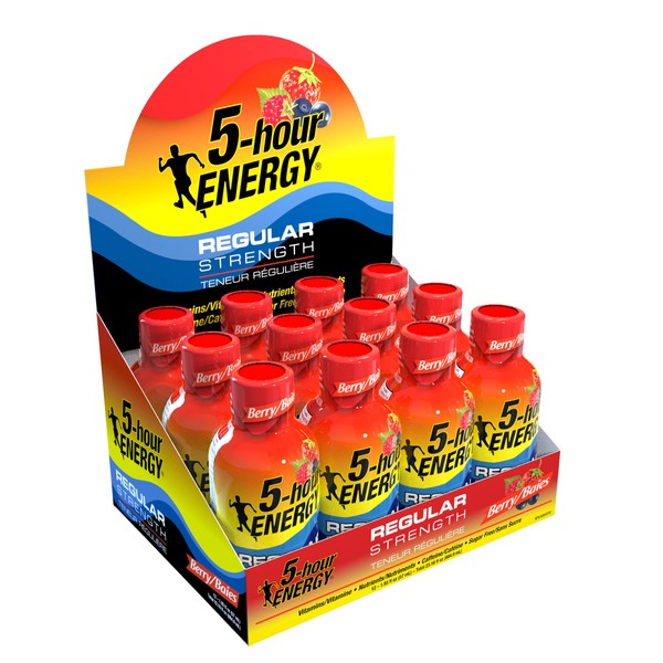 5-hour Energy - Original Berry - 1 box of 12 x 57ml bottles