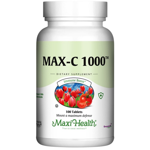 Maxi-Health Max Vitamin C -"1000mg" - with Bioflavonoids - 1000 Tablets - Kosher