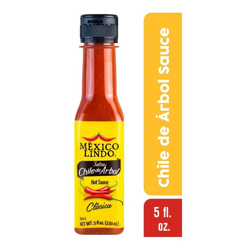 Mexico Lindo Chile de Arbol Hot Sauce Ingredients | 12,190