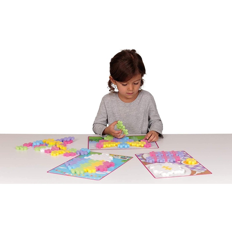 Ingenious Construction Toy, Big Picture Puzzle Pastel, Template Puzzle, Building