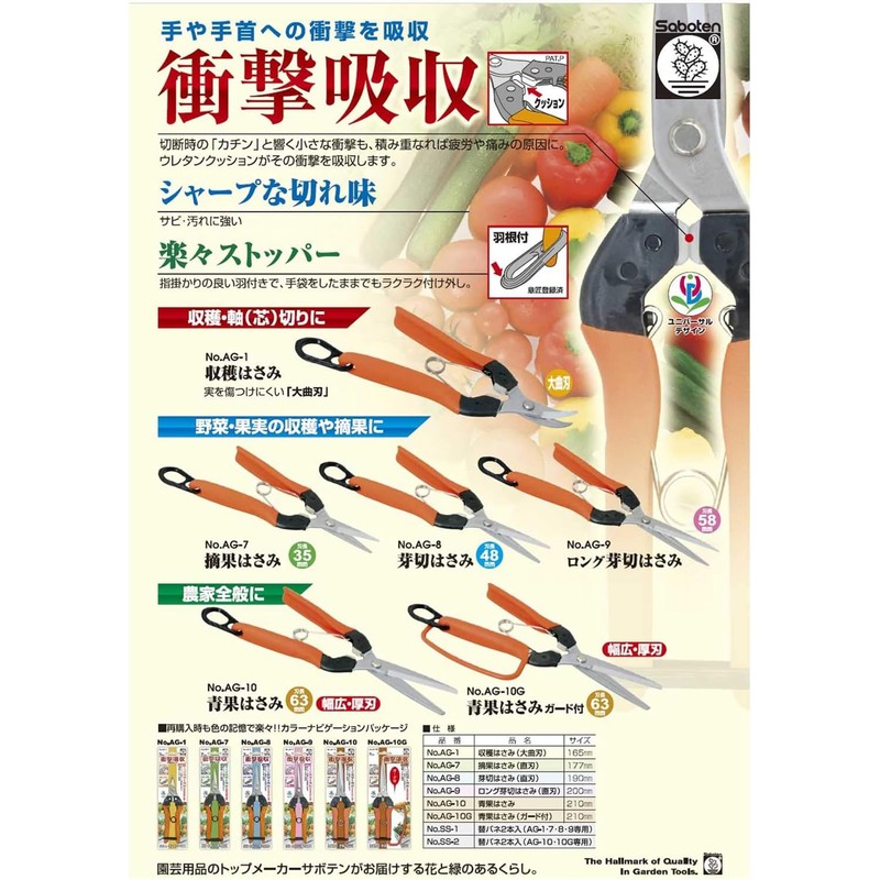 Cactus Shock Absorbing Bud Cutting Scissors, Perfect for Tomatoes, Eggplant,