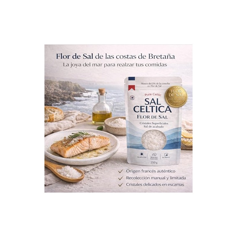 Sal Celtica | Celtic Salt variante (250 Gramos, Flor de
