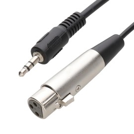 kenable 3.5mm Stereo Jack (PC/Laptop) to XLR Female (Mixer/Speaker) Cable 2m